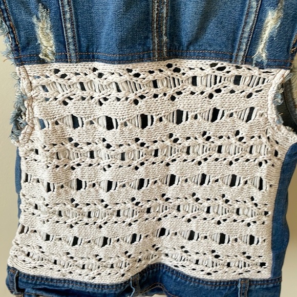 Free People boho denim vest, size S - Picture 6 of 9